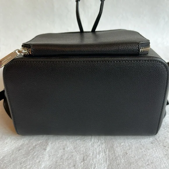 NWOT Kate Spade Black Leather Small Backpack Purse & Wallet combination Bag - Picture 8 of 14